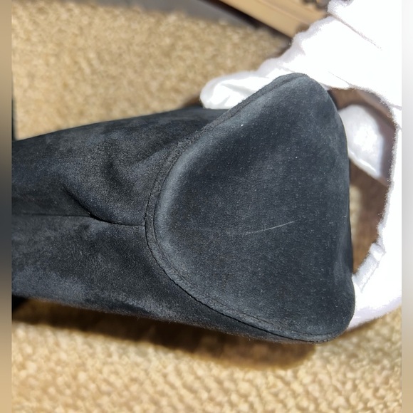 Ferragamo Black Suede Bag with Silver Clasp - Picture 13 of 16